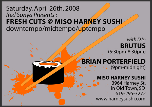 Fresh Cuts @ Miso Harney Sushi 4/26/08