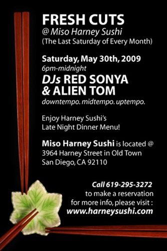 Fresh Cuts @ Miso Harney Sushi 5/30/09