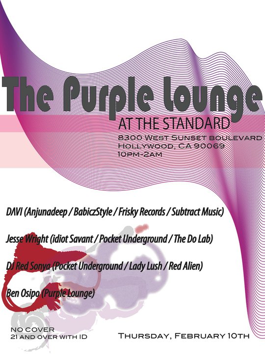 The Purple Lounge @ The Standard Hollywood