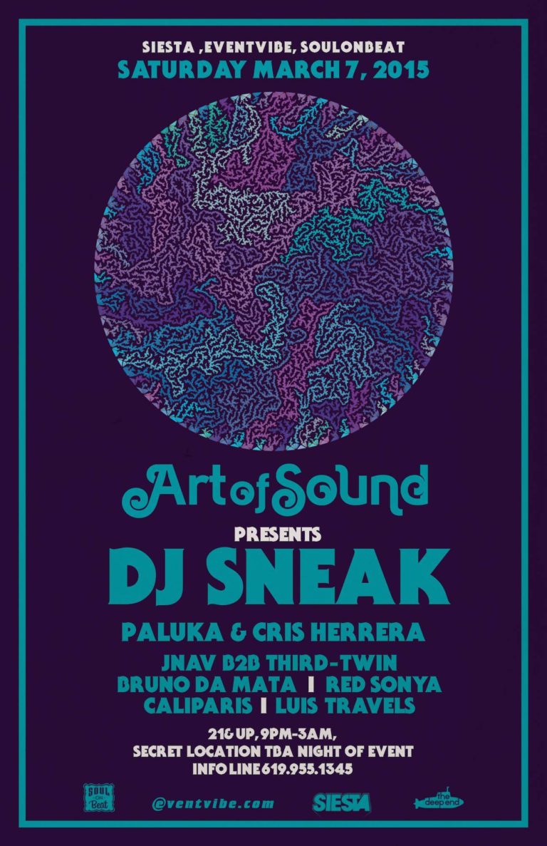 Art of Sound presents DJ Sneak @ World Beat Cultural Center