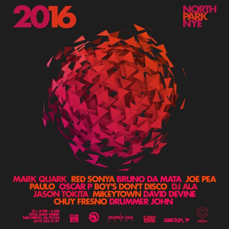 North Park NYE 2016 @ Queen Bee’s Art & Cultural Center